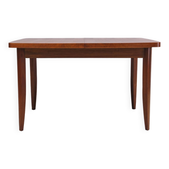 Extendable Nutwood dining table Jindrich Halabala 1960s