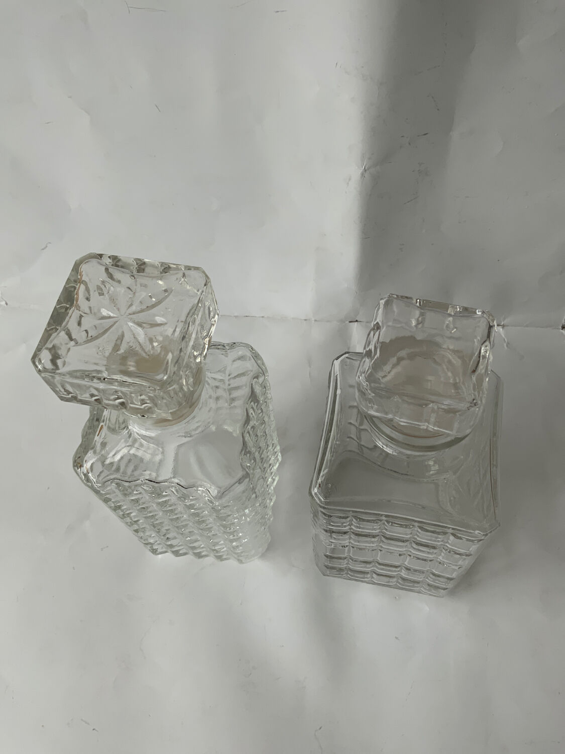 2 carafes à whisky Selency x Monoprix Croisé Laroche