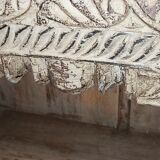 Old wooden furniture with niches