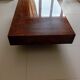 Table basse marqueterie bois de loupe 1970