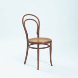 chaises de bistrot anciennes Thonet n° 14 118 en bois courbé et sangles, 1880, lot de 3