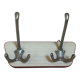 Asymmetrical coat rack Formica aluminium