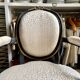 Cabriolet armchair with medallion back, Louis XVI period