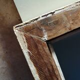 Old painted wooden frame