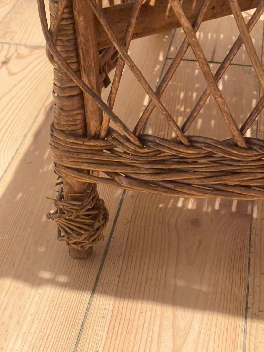 Vintage rattan armchair