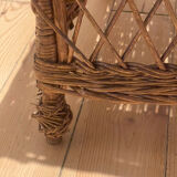 Vintage rattan armchair