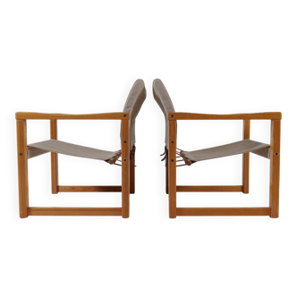 Karin Mobring Diana mid-century modern armchairs by Ikea in Sweden, 1970s.