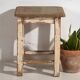 Antique small square tables (circa 1920). 2-piece set