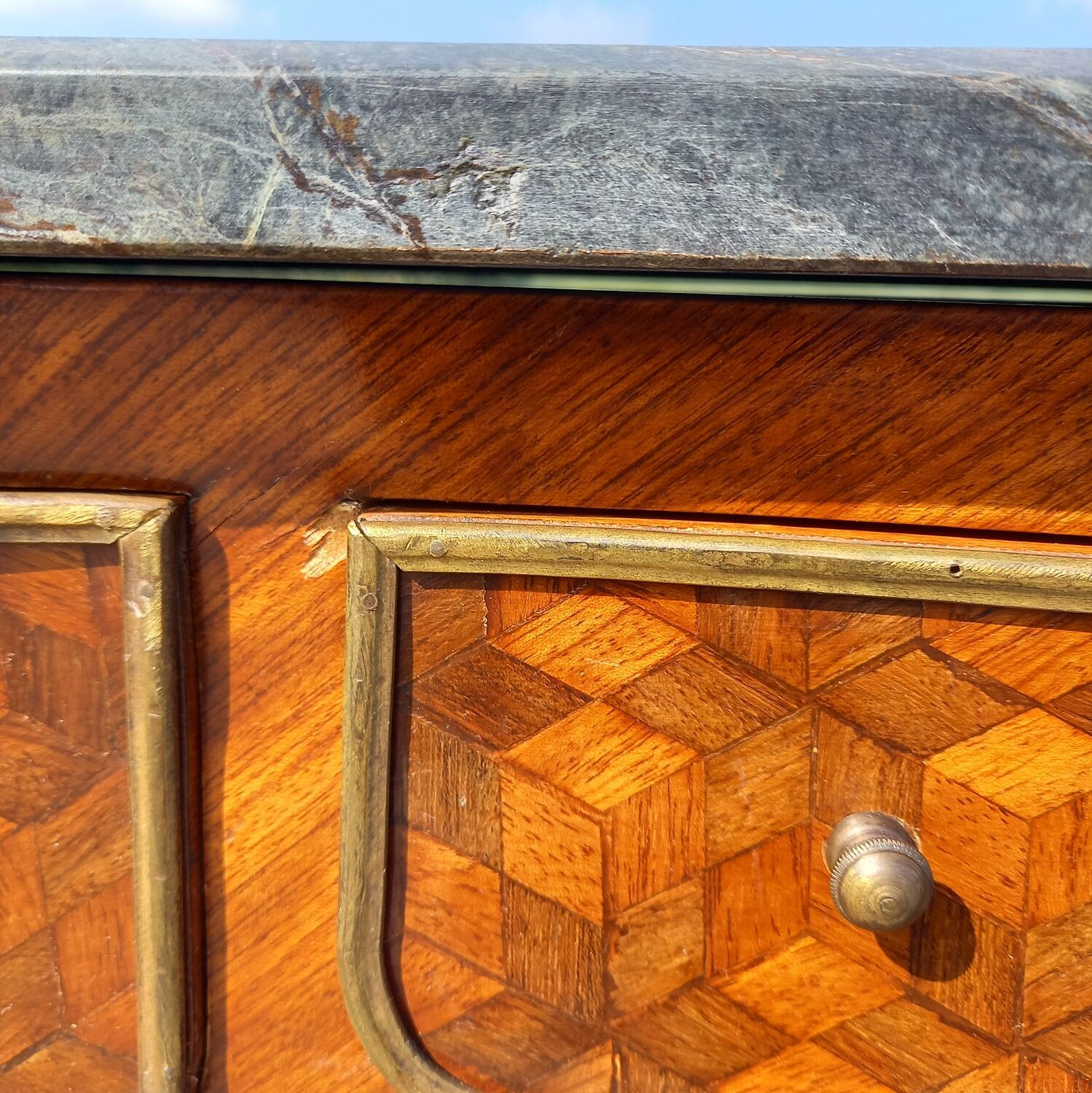 Louis XV Style Curved Chest of Drawers