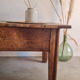 Table basse ancienne esprit table de ferme