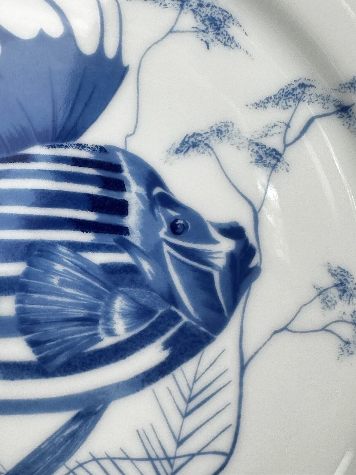 Service of 6 stylised fish dinner plates – Jammet Seignolles
