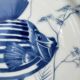 Service of 6 stylised fish dinner plates – Jammet Seignolles