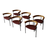 Set of 6 “PK11” chairs by Poul Kjaerholm for E. Kold Christensen, Denmark 1950s