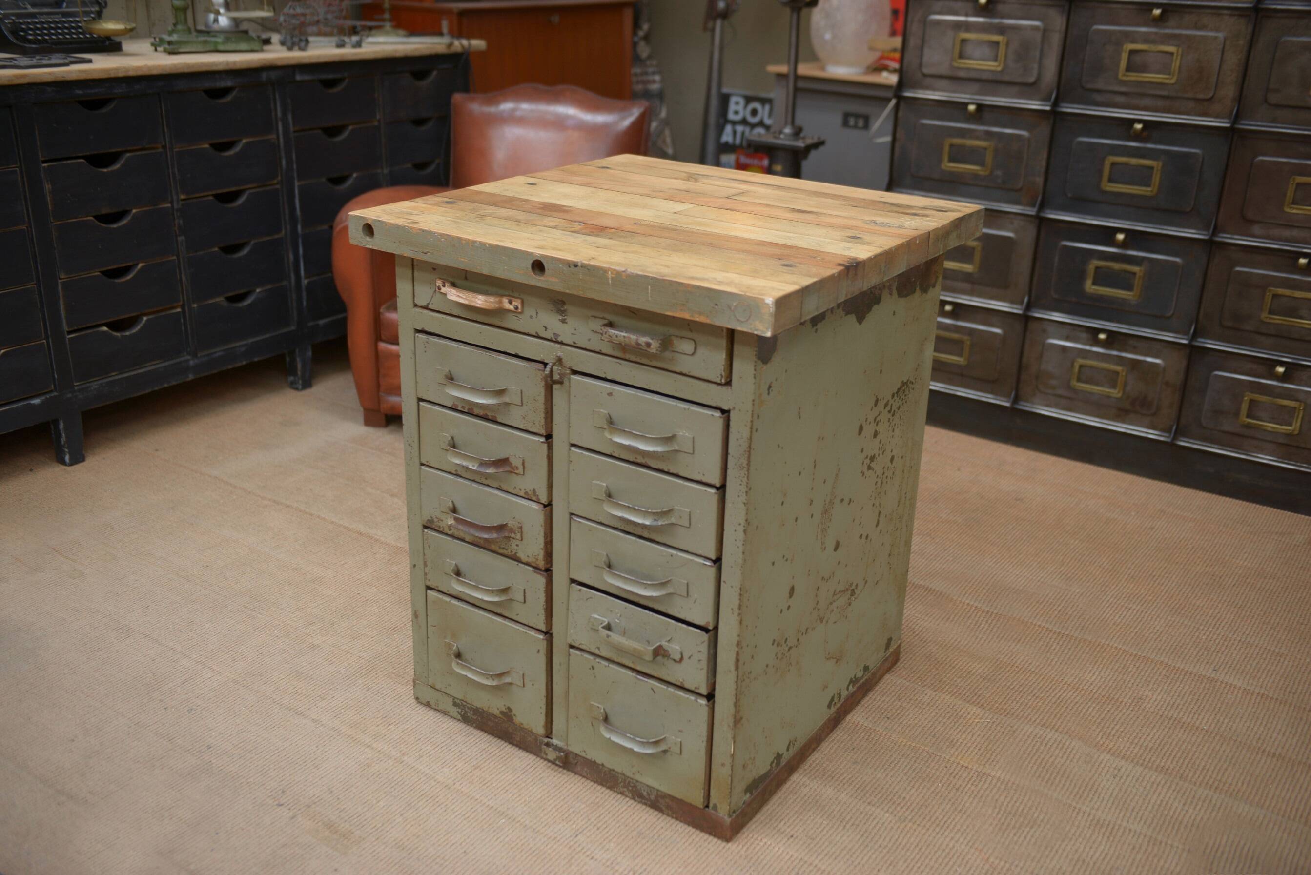 Military metal drawer unit 1950
