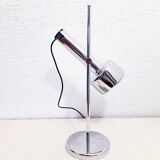 Chromed metal desk lamp