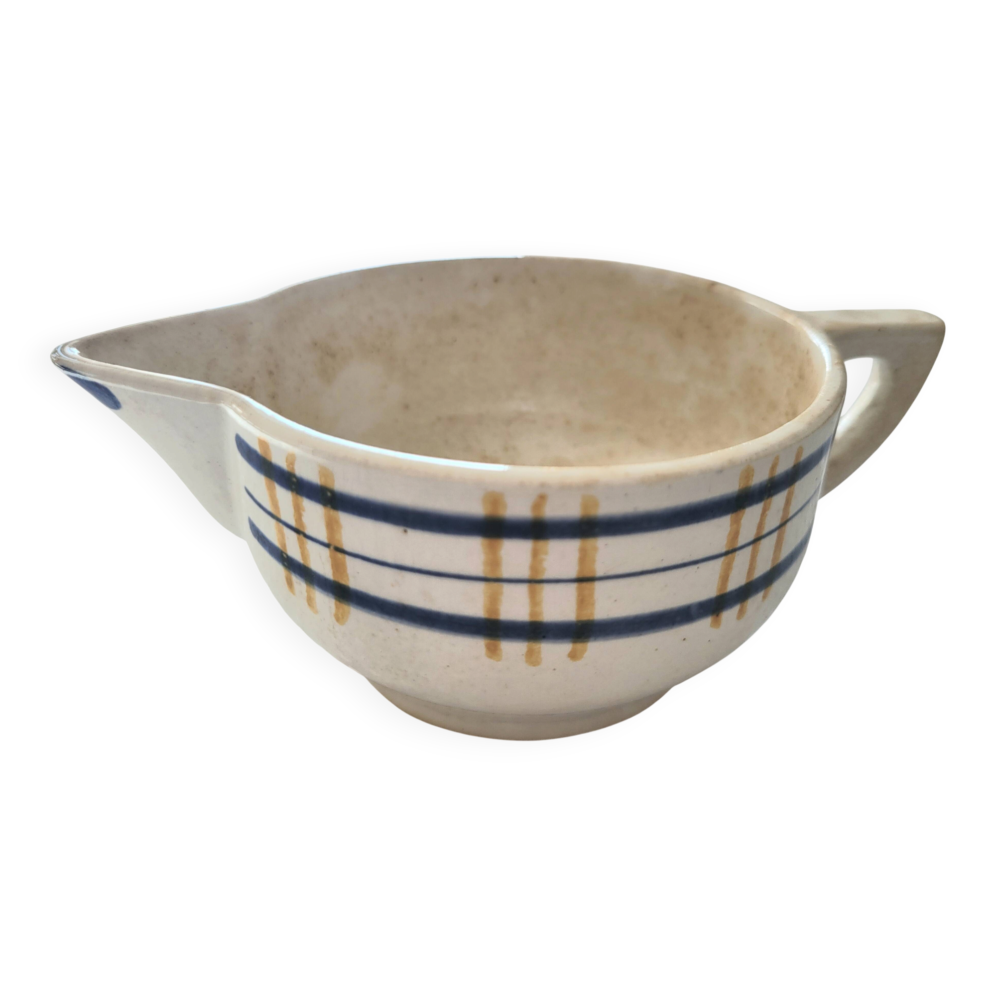 Poitou sauce boat from Sarreguemines