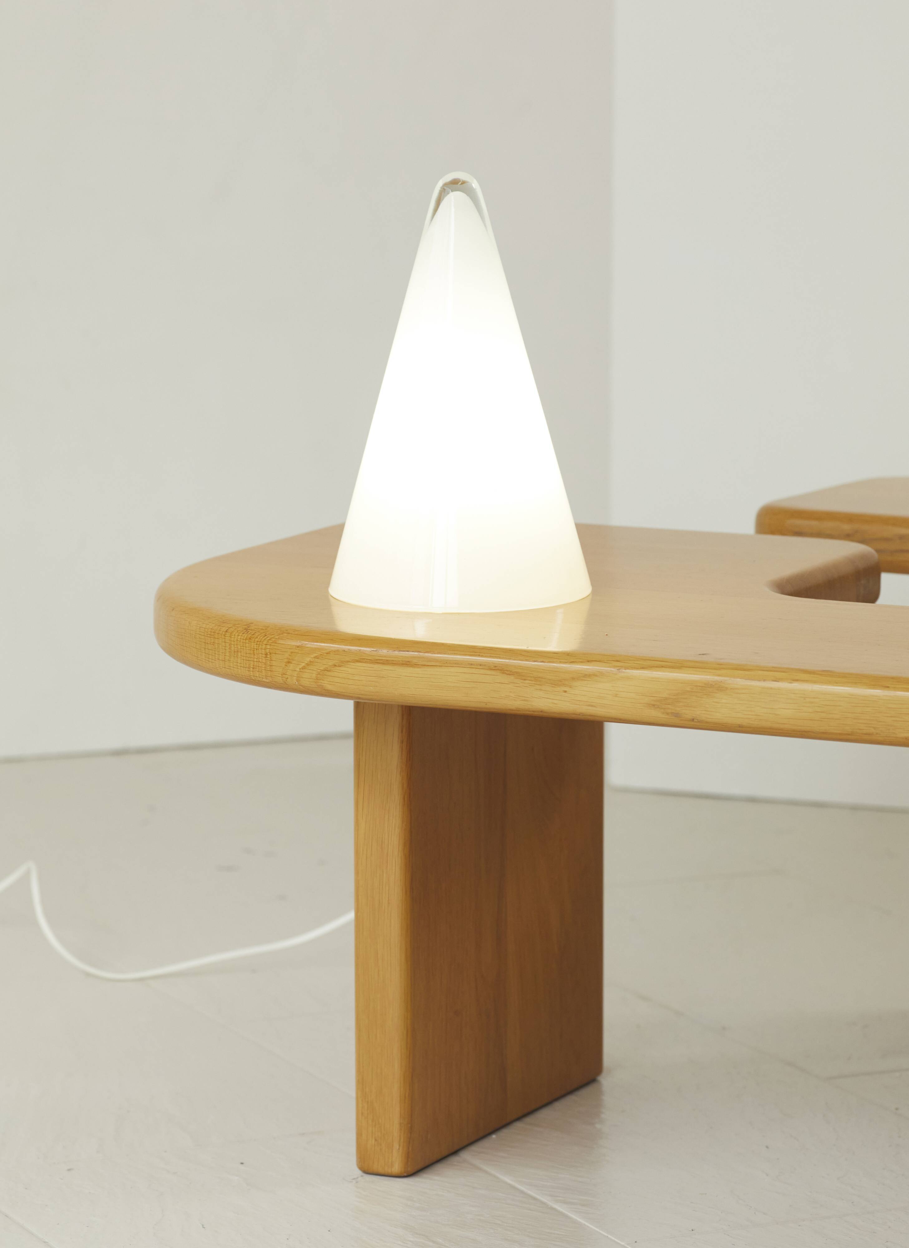 Glass cone lamp Teepee by SCE vintage 80s/90s
