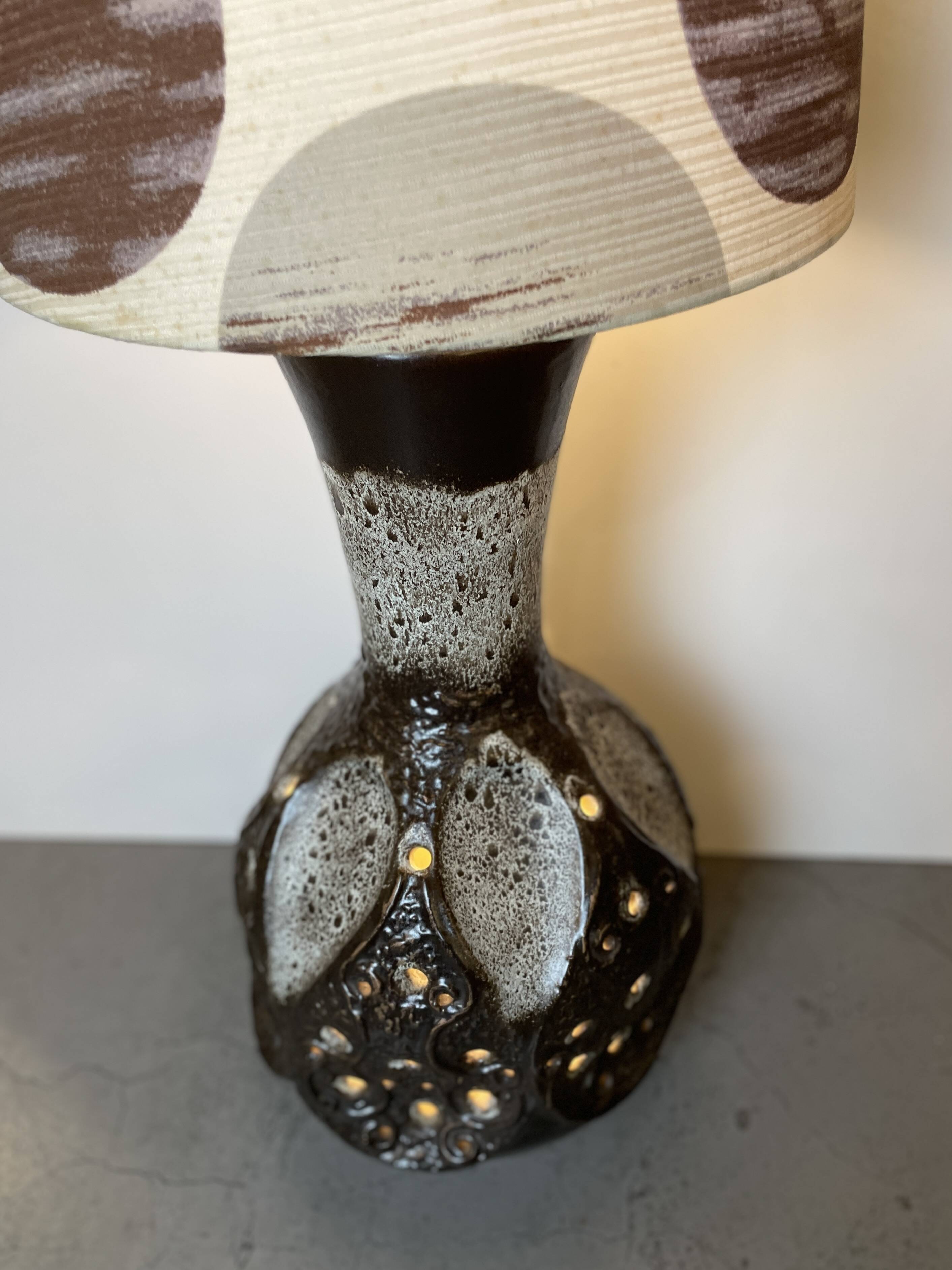 German Ceramic Floor Lamp from 1970'