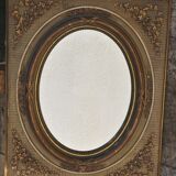 Large mirror ovle original ivy decoration 50x60cm