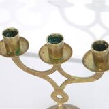 Scandinavian vintage brass candlestick