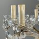 Large crystal chandelier with pendants, Louis XV style, 20th century.