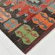 Tapis Kilim Vintage Rouge Motifs Géométriques Ethniques, 195x355 Cm