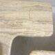 Mid-Century Modern Travertine Two-Parts Coffee Table, 1970s