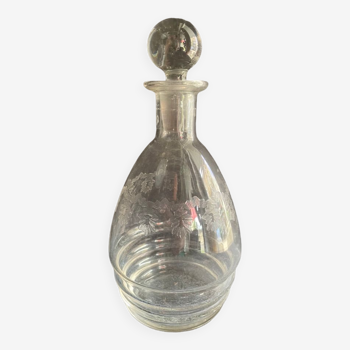 Carafe with cap - Guilloche crystal