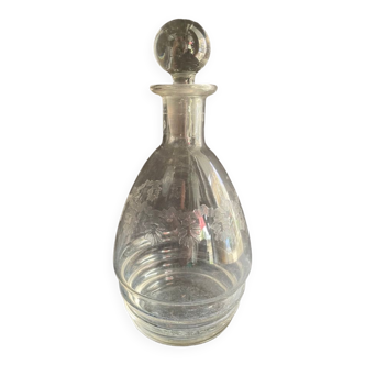 Carafe with cap - Guilloche crystal