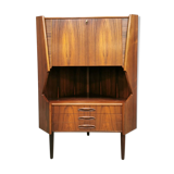 Midcentury design corner cabinet bar ‘rosewood delight’