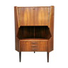 Midcentury design corner cabinet bar ‘rosewood delight’