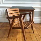 Set of folding desk and children's chair
