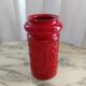 Red ceramic vase Aldo Londi , Bitossi , Italy