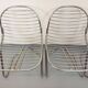 Set of 4 vintage Italian Gastone Rinaldi style chairs in chrome metal