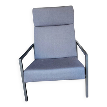 Gijs van der Sluis high back arm chair light grey