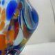 Blue glass vase