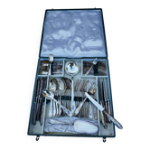 Complete cutlery in silver metal 62 pieces 12 place settings