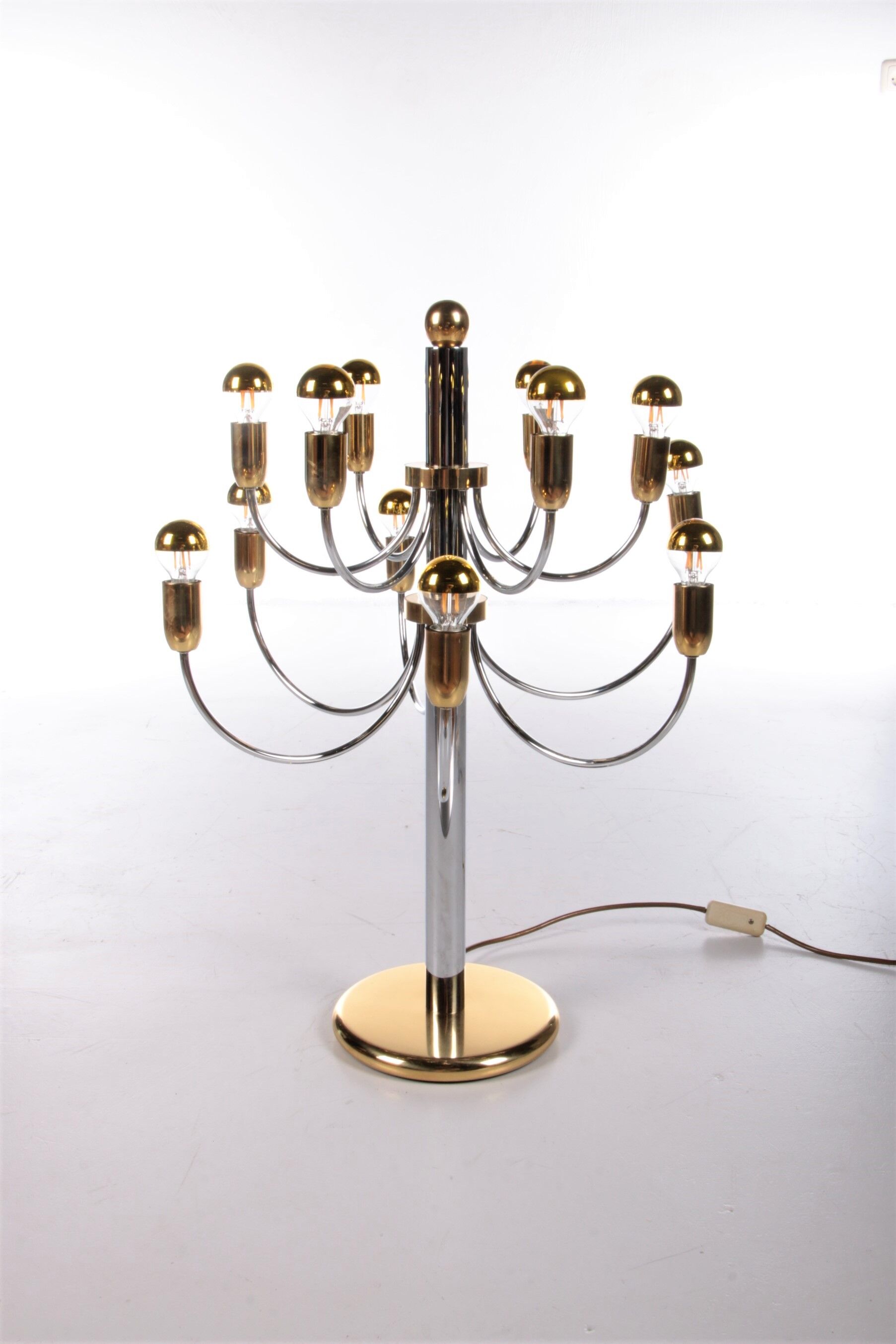 Lampe de table italienne vintage Hollywood Regency, 1960