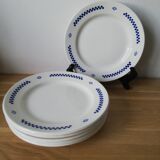 6 assiettes à dessert