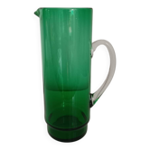 Broc - carafe - pichet en cristal vert