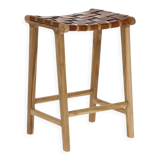 Leather bar stool