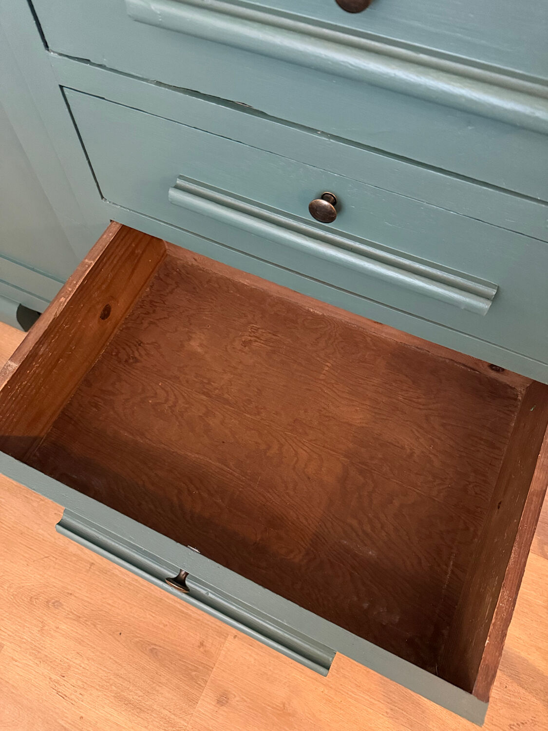 Art Deco Secretary Cabinet in solid wood
