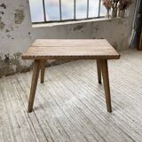 Table brutaliste savoyarde en chêne