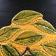 Dish signed Vallauris barbotine