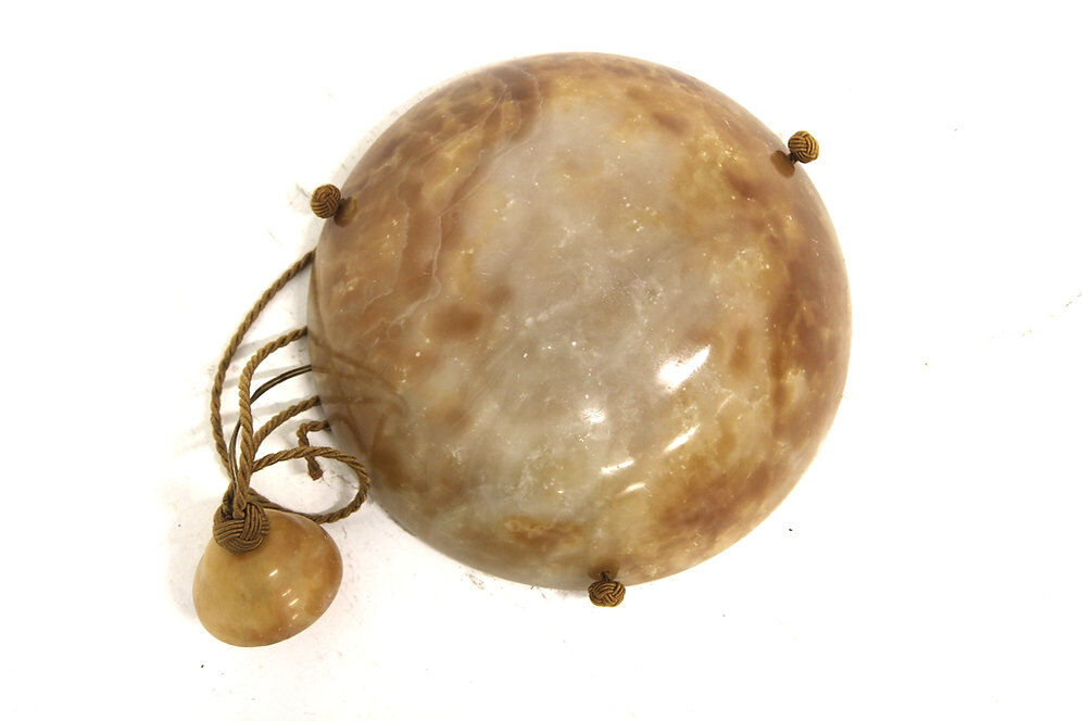 Scandinavian alabaster pendant light, Sweden, 1920