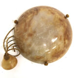 Scandinavian alabaster pendant light, Sweden, 1920