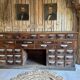 Exceptional antique apothecary workbench.