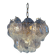 Vintage Italian bi-coloured chandelier