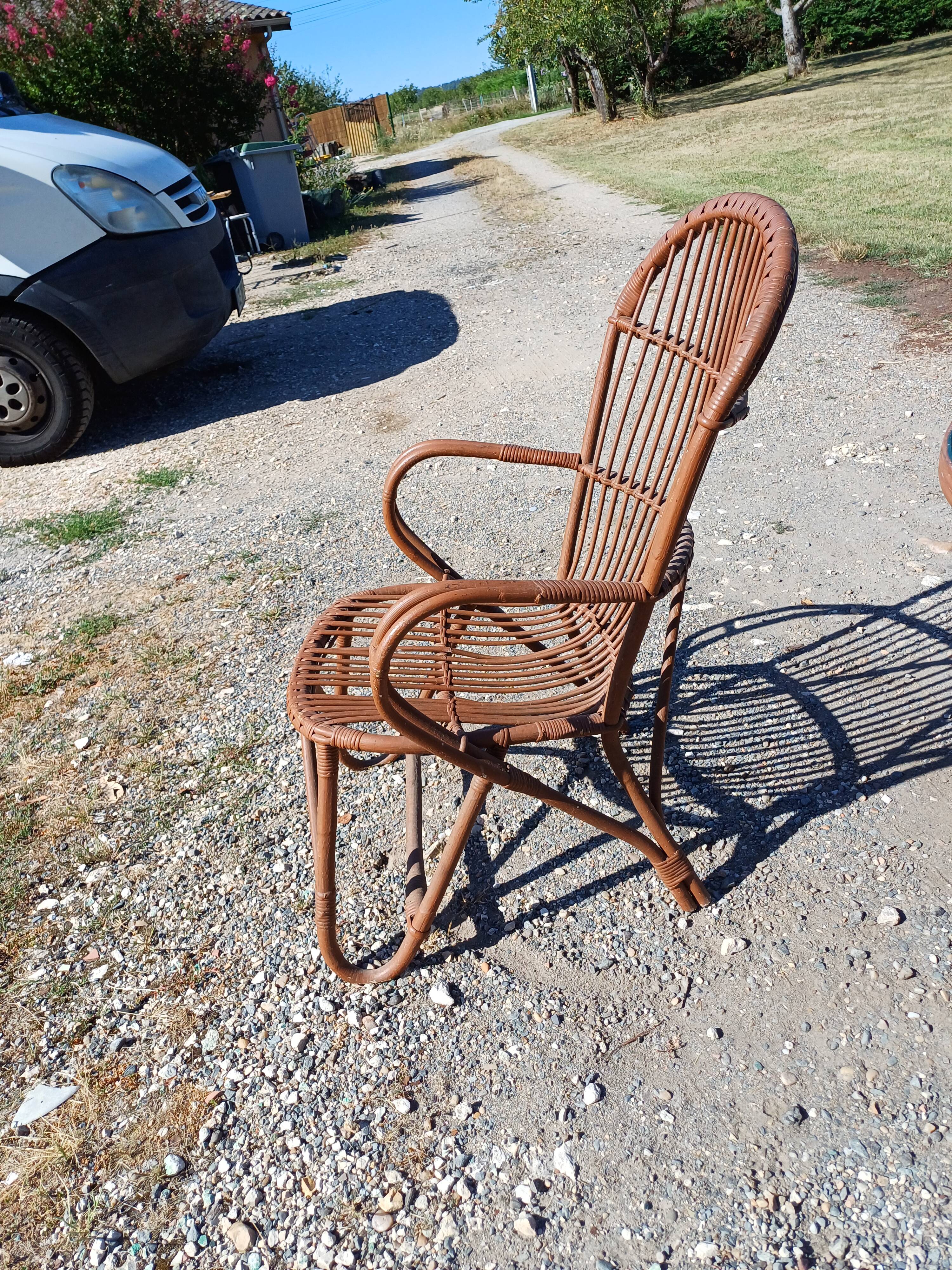 Salon de Jardin en Rotin