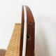 Danish Teak and Wicker Wall Lamp